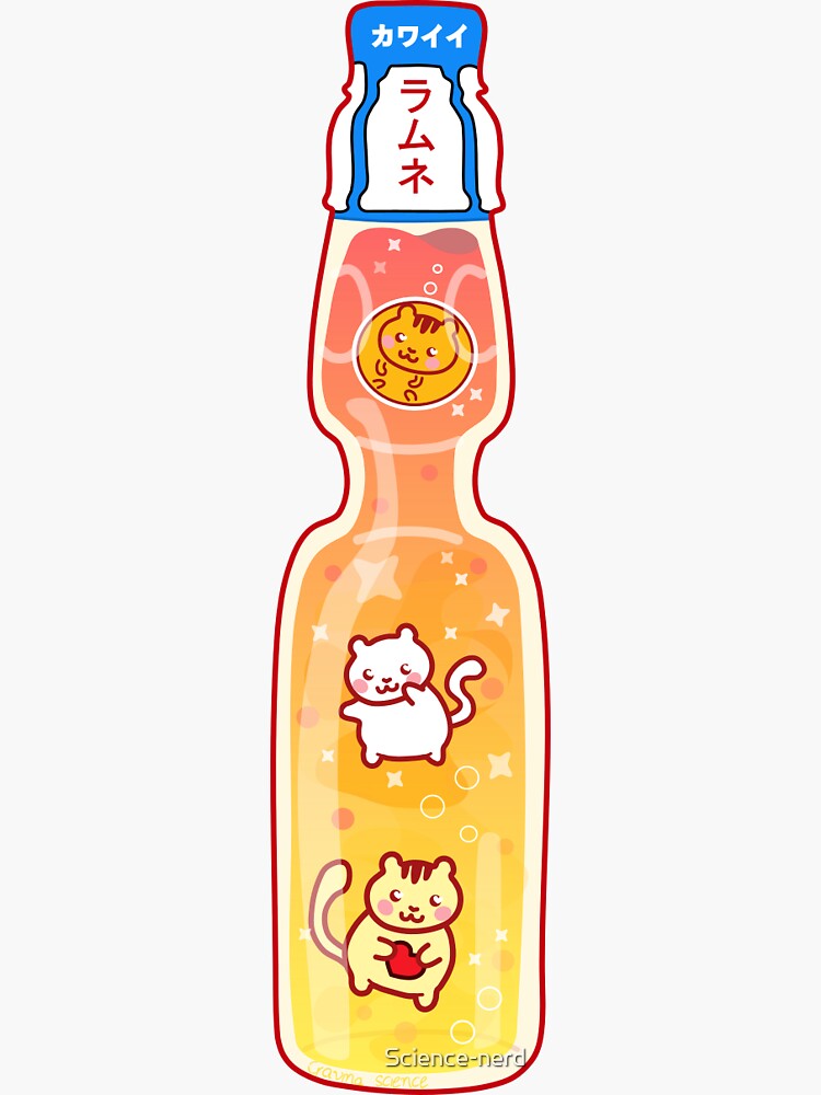  Ramune soda Japanese  kawaii neko drink  Sticker  by 