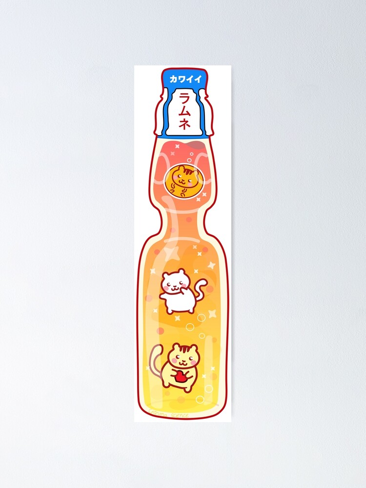 kawaii crystal juice bottle Poster for Sale by Science-nerd