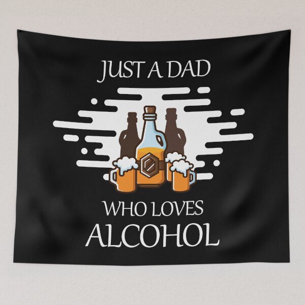Item preview, Just a Dad Who Loves Alcohol | Beer Drinker Lover Gift designed and sold by trendo.