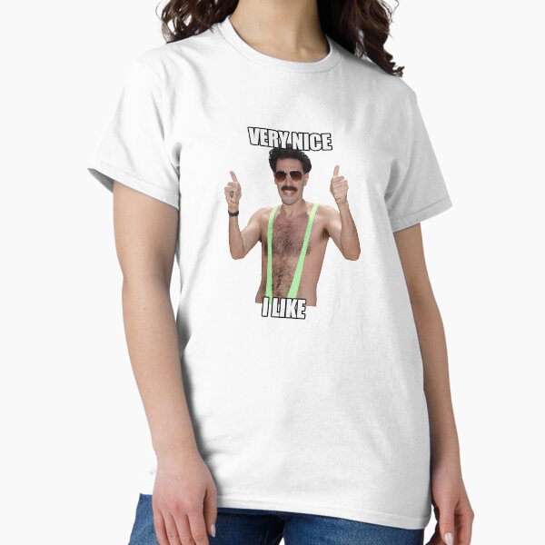 Aperçu de l'œuvre Copie de Borat Très bien J'aime créée et vendue par stickertopic.