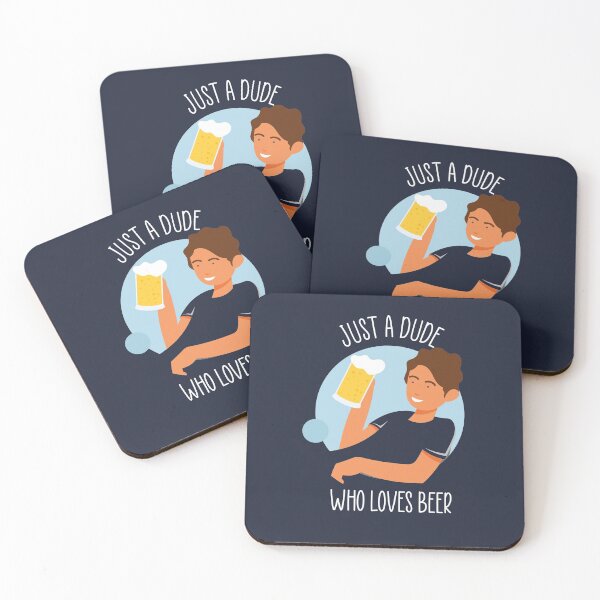 Item preview, Just a Dude Who Loves Beer | Alcohol Drinker Lover Gift designed and sold by trendo.