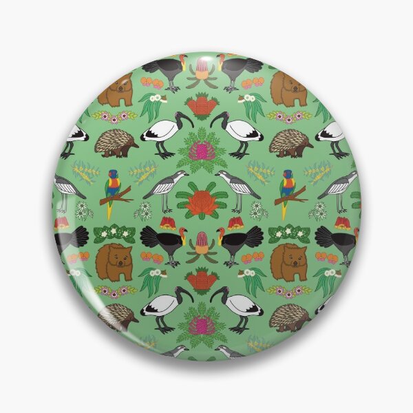 Item preview, Aussie Friends and Flowers, green designed and sold by JesseIrwinArt.