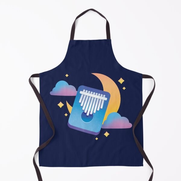 Item preview, Kalimba Blue Night Moon Stars designed and sold by supermara.