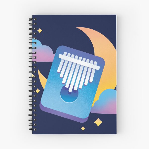 Item preview, Kalimba Blue Night Moon Stars designed and sold by supermara.