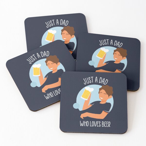 Item preview, Just a Dad Who Loves Beer | Alcohol Drinker Lover Gift designed and sold by trendo.