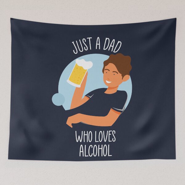 Item preview, Just a Dad Who Loves Alcohol | Beer Drinker Lover Gift designed and sold by trendo.