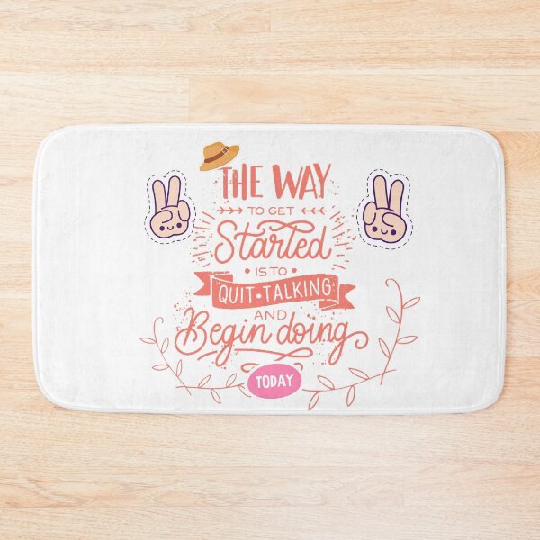 Item preview, The way to get started is to quit talking and begin doing - text art designed and sold by feel-free-store.