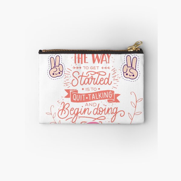Item preview, The way to get started is to quit talking and begin doing - text art designed and sold by feel-free-store.