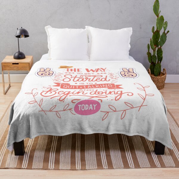 Item preview, The way to get started is to quit talking and begin doing - text art designed and sold by feel-free-store.