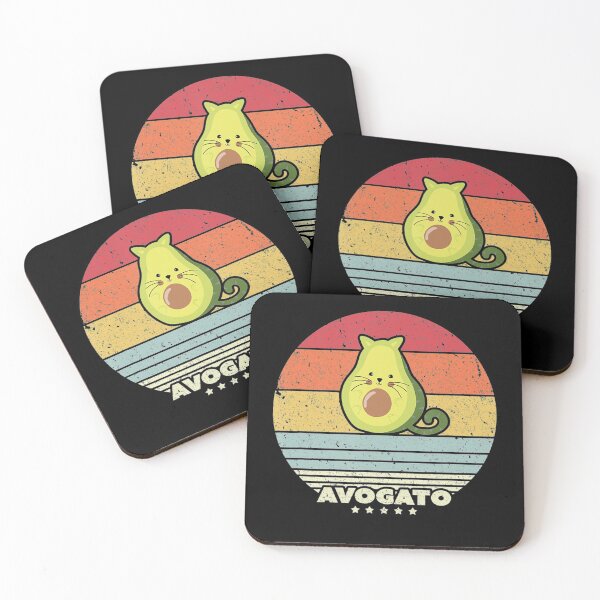 Item preview, Retro Cute Cat Avocado  designed and sold by Foster411.