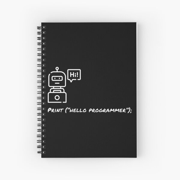 Item preview, Print Hello Programmer (white) designed and sold by Stornu2Ruedas.