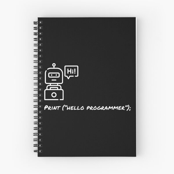 Item preview, Print Hello Programmer (white) designed and sold by Stornu2Ruedas.