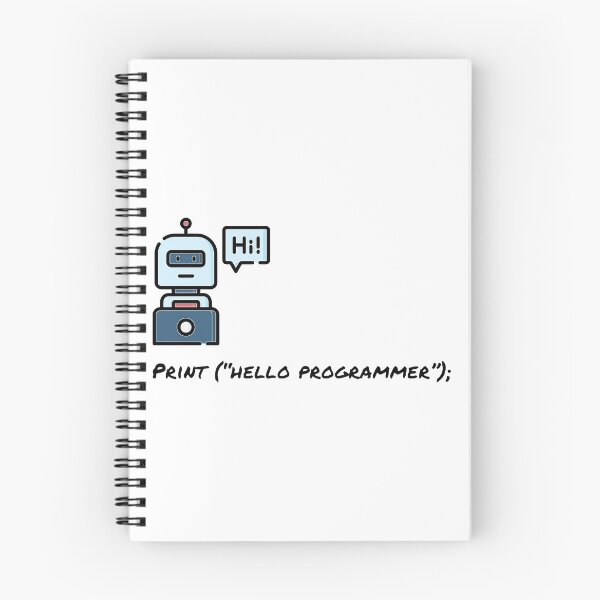 Item preview, Print Hello Programmer (color black) designed and sold by Stornu2Ruedas.