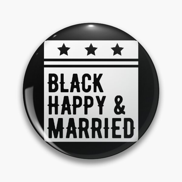 Item preview, Black Happy & Married Funny Wedding Gifts  designed and sold by alenaz.