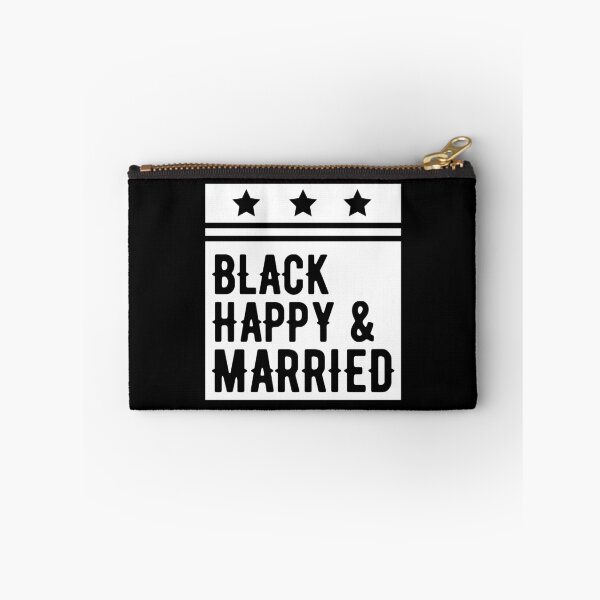 Item preview, Black Happy & Married Funny Wedding Gifts  designed and sold by alenaz.