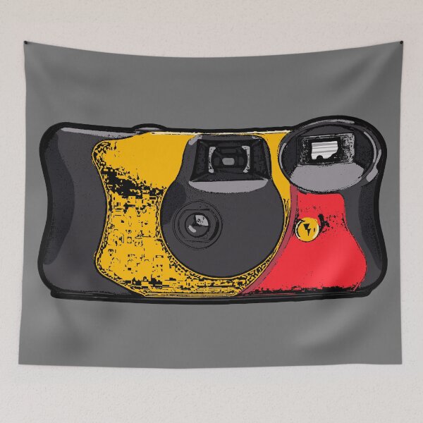 Item preview, Disposable kodak 35mm camera drawing. designed and sold by AdotCOMB.