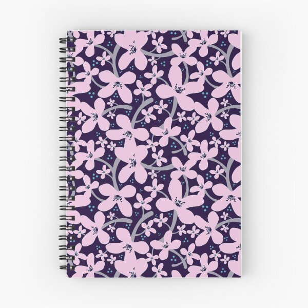 Item preview, Kinmokusei | Osmanthus Flower | Fragrant Olive Tree | Sweet Olive | Oloroso Osmanthus | Printed Floral Pattern | Blue, Pink designed and sold by Lily Bradley.