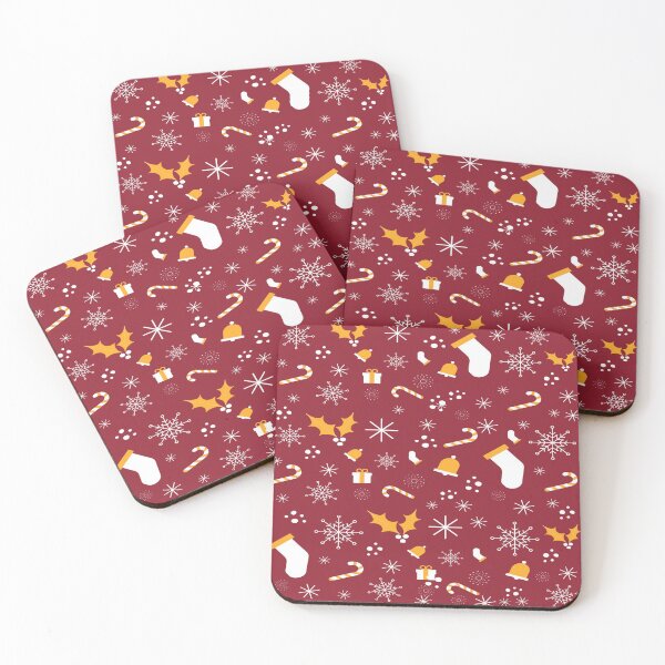 Item preview, Cute Christmas Pattern | Snow flakes,candy,stockings,jingle bells designed and sold by BloompodDesigns.