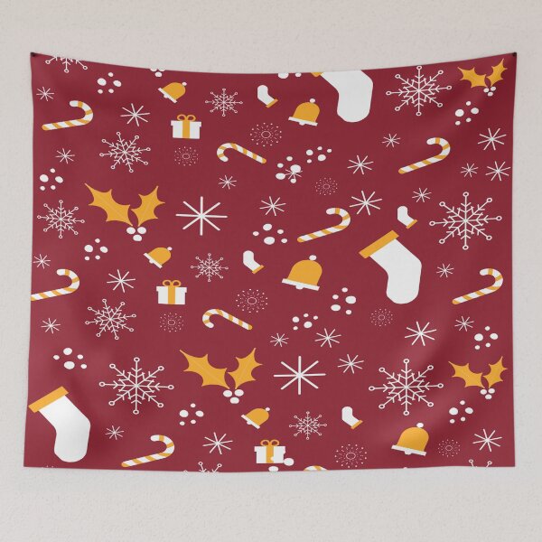 Item preview, Cute Christmas Pattern | Snow flakes,candy,stockings,jingle bells designed and sold by BloompodDesigns.