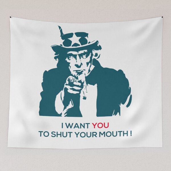 Item preview, Shut your mouth - Uncle Sam designed and sold by KevinVee.