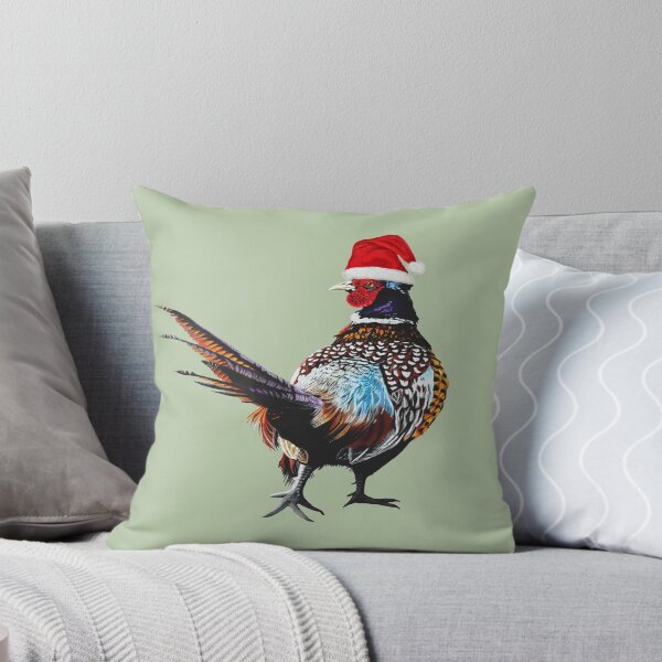 Item preview, Christmas Pheasant - Festive pheasants - game bird-  Christmas Pheasant art  designed and sold by IslesArt.