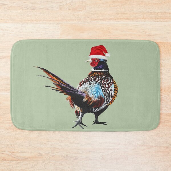 Item preview, Christmas Pheasant - Festive pheasants - game bird-  Christmas Pheasant art  designed and sold by IslesArt.