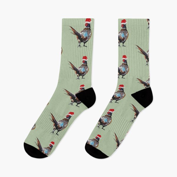 Item preview, Christmas Pheasant - Festive pheasants - game bird-  Christmas Pheasant art  designed and sold by IslesArt.