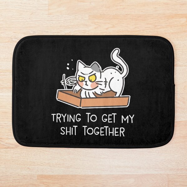 Item preview, Trying to Get My Shit Together - Cat Lovers, Funny Cat  designed and sold by styleofpop.