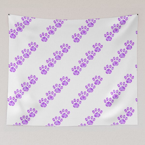 Item preview, Purple Paw Prints (Version 1) designed and sold by sarahghost416.