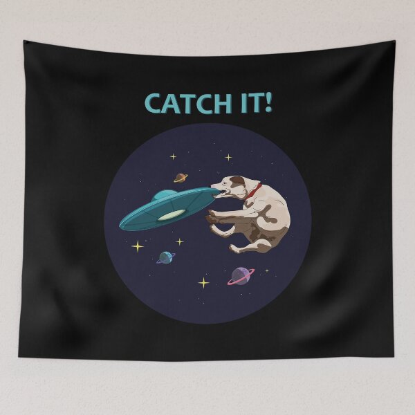 Item preview, Catch It! Dog with UFO designed and sold by AeroAstro.