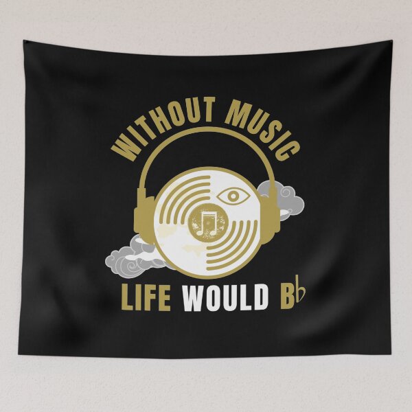 Item preview, Without Music Life Would B Flat designed and sold by VBeesTees.