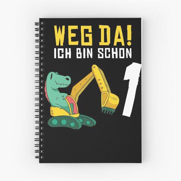 Artikelvorschau, Kinder 1. Geburtstag Bagger Dino Dinosaurier entworfen und verkauft von JonasDesign.