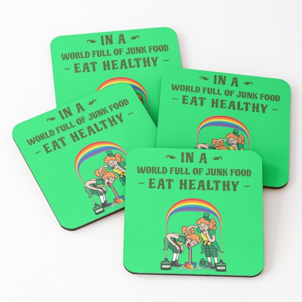 Item preview, In A World Full Of Junk Food Eat Healthy designed and sold by Ayurveda Fun Store.
