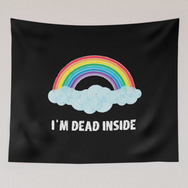 Item preview, I'm Dead Inside Pessimism Depression Anxiety Emo Goth designed and sold by h44k0n.