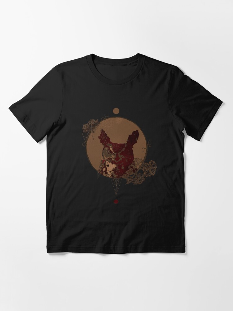 Essential T-Shirt, Owl & Pumpkin Halloween  designed and sold by eddytalpo