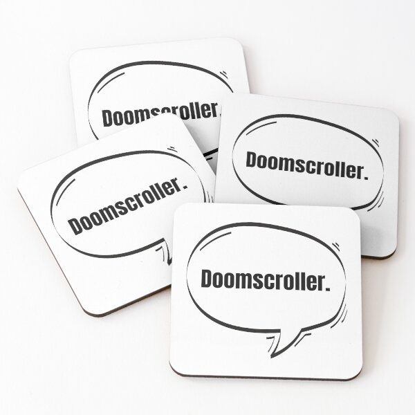 Item preview, Doomscroller Text-Based Speech Bubble designed and sold by Nathalie Aynié.