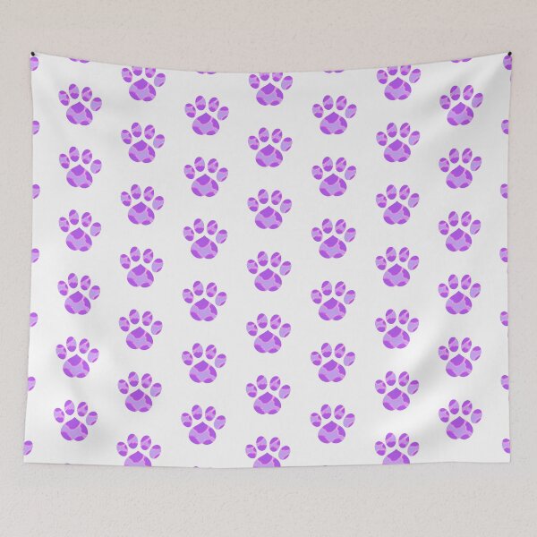 Item preview, Purple Paw Prints (Version 2) designed and sold by sarahghost416.