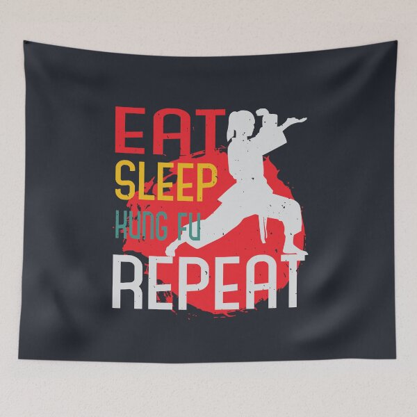 Item preview, eat sleep kung fu designed and sold by Vanditdesigns.