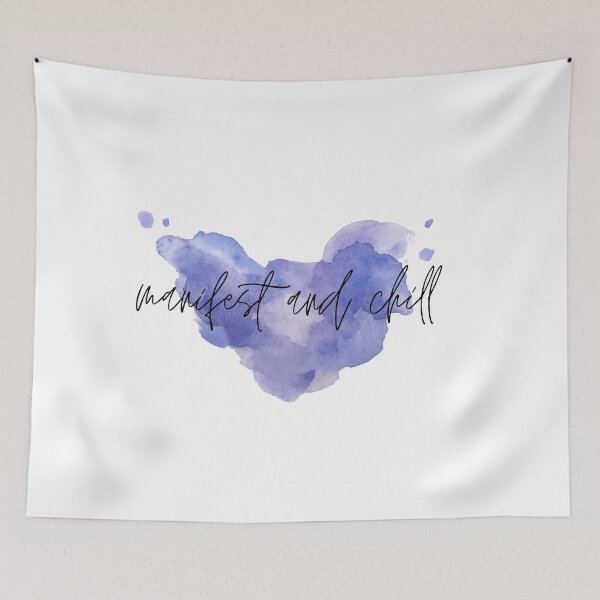 Item preview, Manifest and Chill Purple Heart Watercolour Abstract designed and sold by BohoMoon.