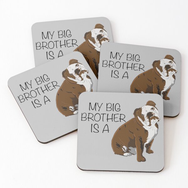 Item preview, My Big Brother Is A Cute English Bulldog designed and sold by mikels.