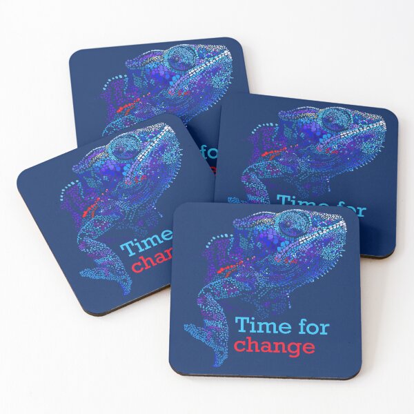 Item preview, Chameleon - time for change, blue version designed and sold by korasi.