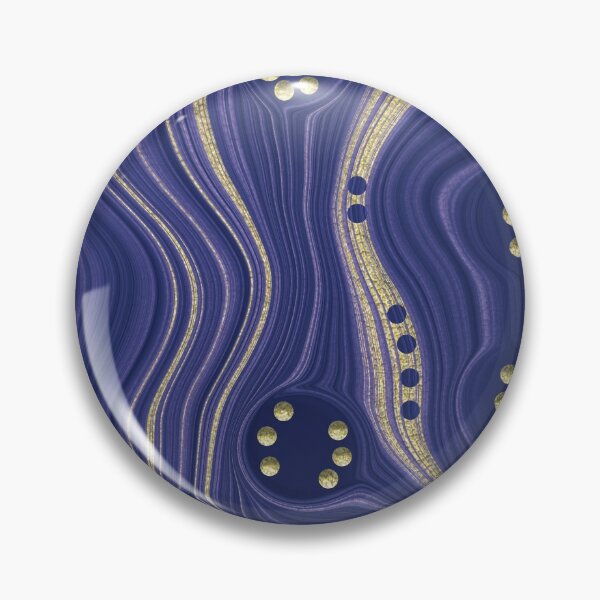 Item preview, Blue Gold Dots/Circles designed and sold by BilgePaksoylu.