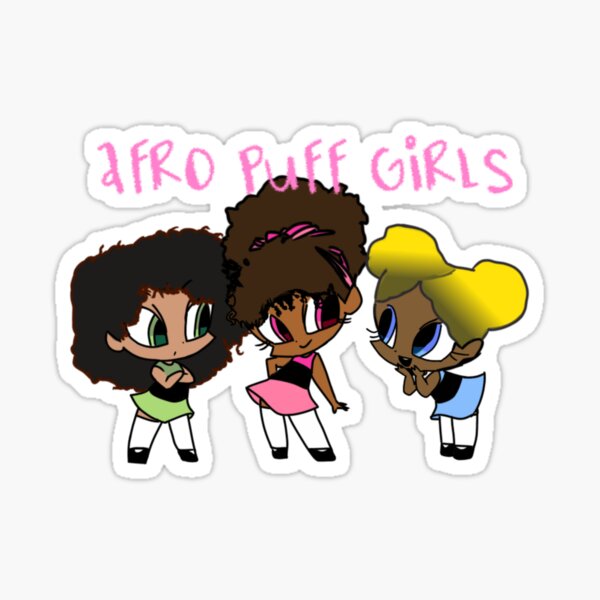 Afro Puff Girls Sticker