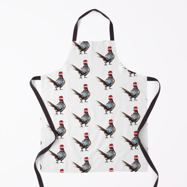 Item preview, Christmas Pheasant with Christmas hat - Festive pheasants - game bird- Christmas Pheasant art designed and sold by IslesArt.