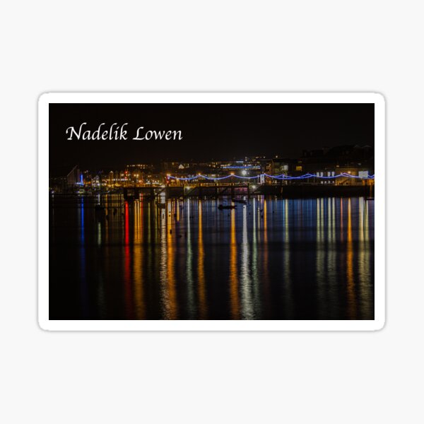 Cornish Christmas Card Sticker