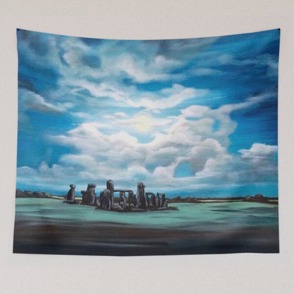 Item preview, Stonehenge under a Full Moon designed and sold by MarjaBrown.