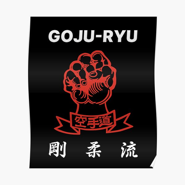 Poster « Karaté GoJu-Ryu - symbole avec kanji », par KarateDoMWOL