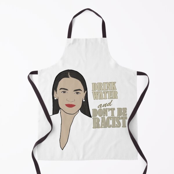 Item preview, Alexandria Ocasio-Cortez Portrait Quote, Drink Water And Don’t Be A Racist designed and sold by Pierre Bernard Jr.