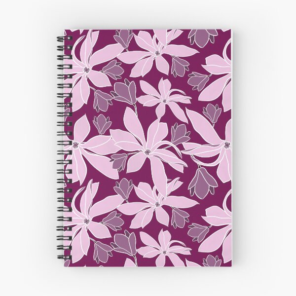 Item preview, Magnolia | Printed Floral Pattern | Pink, Purple designed and sold by Lily Bradley.