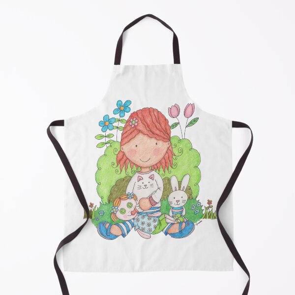 Item preview, Baby Girl Feeding Toy Rag Doll With Feeding Bottle designed and sold by LouiseFranksArt.